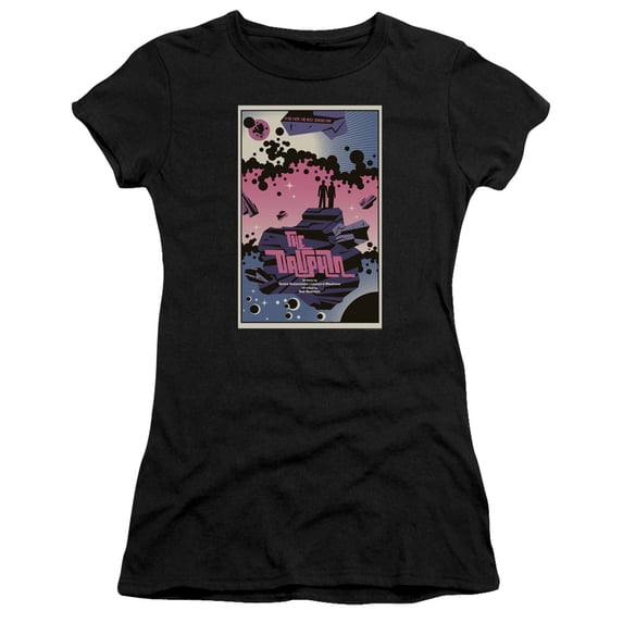Star Trek Tng Season 2 Episode 10 Junior Women's Sheer T-Shirt Black