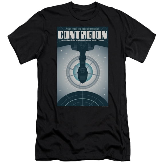 Star Trek Tng Season 2 Episode 11 Adult 30/1 T-Shirt Black