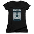 thumbnail image 1 of Star Trek Tng Season 2 Episode 11 Junior Women's V-Neck T-Shirt Black, 1 of 1