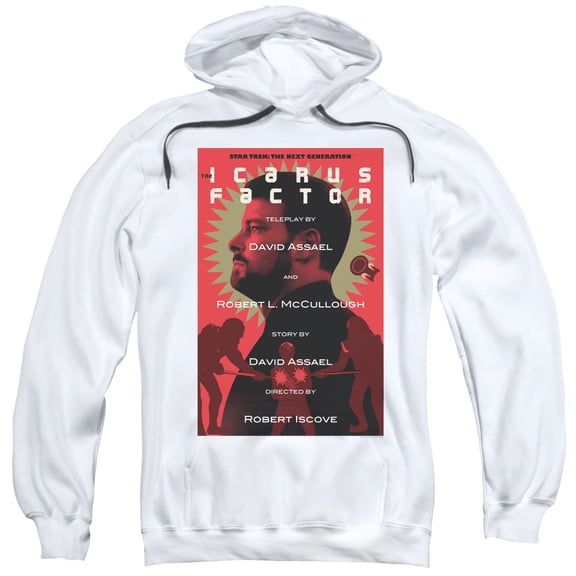 Star Trek Tng Season 2 Episode 14 Adult Pullover Hoodie Sweatshirt White