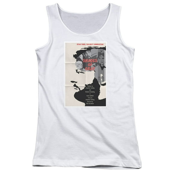 Star Trek Tng Season 2 Episode 22 Junior Women's Tank Top White