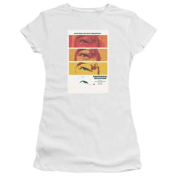 Star Trek Tng Season 2 Episode 7 Junior Women's Sheer T-Shirt White