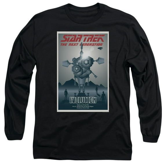 Star Trek Tng Season 3 Episode 1 Adult 18/1 T-Shirt Black