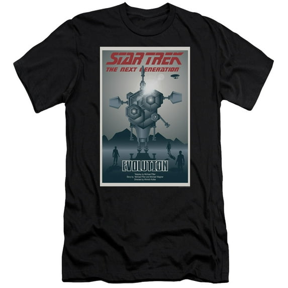 Star Trek - Tng Season 3 Episode 1 - Premium Slim Fit Short Sleeve Shirt - Medium
