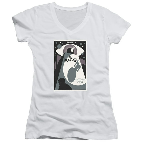 Star Trek Tng Season 3 Episode 11 Junior Women's V-Neck T-Shirt White