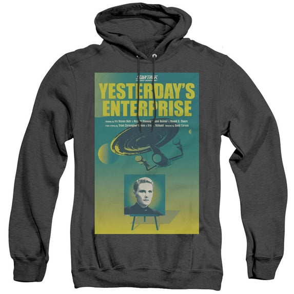 Star Trek Tng Season 3 Episode 15 Adult Heather Hoodie Sweatshirt Black