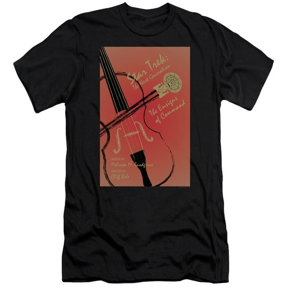 Star Trek Tng Season 3 Episode 2 Premium Canvas Adult Slim Fit 30/1 T-Shirt Black