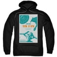thumbnail image 1 of Star Trek Tng Season 3 Episode 20 Adult Pullover Hoodie Sweatshirt Black, 1 of 1
