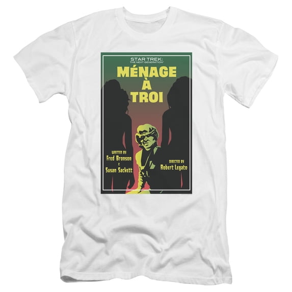 Star Trek - Tng Season 3 Episode 24 - Premium Slim Fit Short Sleeve Shirt - Small