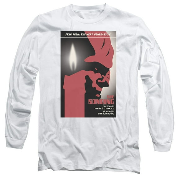 Star Trek Tng Season 3 Episode 5 Long Sleeve Adult 18/1 T-Shirt White