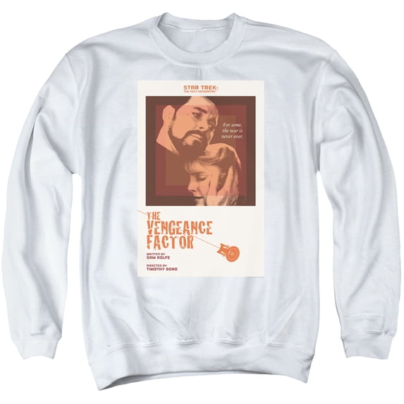 Star Trek Tng Season 3 Episode 9 Adult Crewneck Sweatshirt White