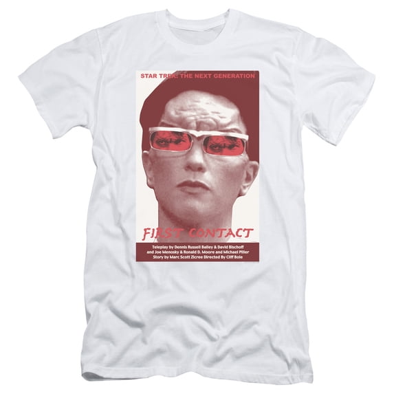 Star Trek Tng Season 4 Episode 15 Adult 30/1 T-Shirt White