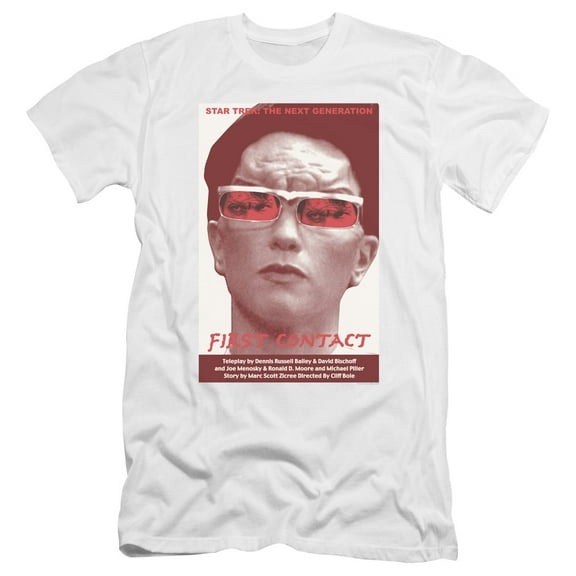 Star Trek - Tng Season 4 Episode 15 - Premium Slim Fit Short Sleeve Shirt - Large