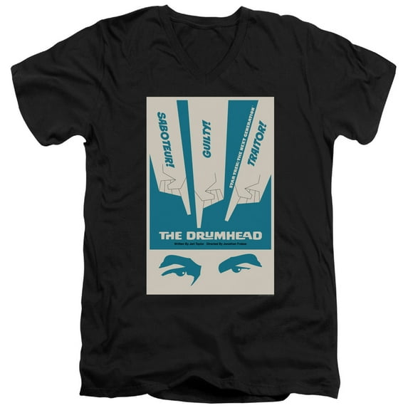 Star Trek - Tng Season 4 Episode 21 - Slim Fit V Neck Shirt - Small