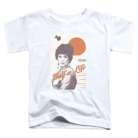 Star Trek & Tng Season 4 Episode 22 Short Sleeve Toddler Cotton T-Shirt, White - Medium - 3 Toddler