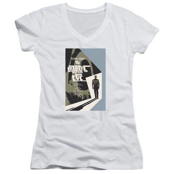 Star Trek Tng Season 4 Episode 24 Junior Women's V-Neck T-Shirt White