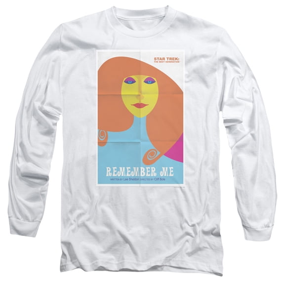 Star Trek Tng Season 4 Episode 5 Long Sleeve Adult 18/1 T-Shirt White