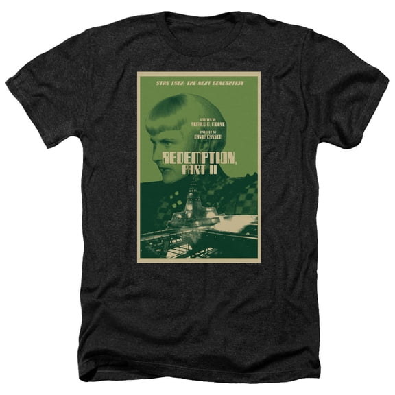 Star Trek - Tng Season 5 Episode 1 - Heather Short Sleeve Shirt - XX-Large