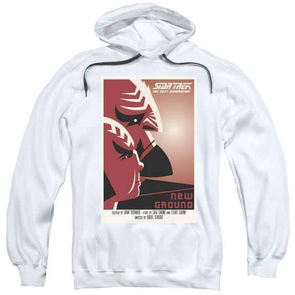 Star Trek Tng Season 5 Episode 10 Adult Pullover Hoodie Sweatshirt White