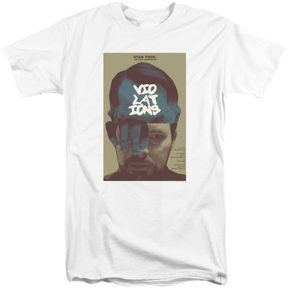 Star Trek Tng Season 5 Episode 12 Adult Tall T-Shirt 18/1 T-Shirt White