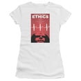 thumbnail image 1 of Star Trek Tng Season 5 Episode 16 Junior Women's Sheer T-Shirt White, 1 of 1