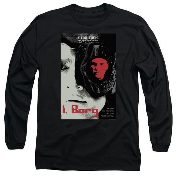 Star Trek Tng Season 5 Episode 23 Long Sleeve Adult 18/1 T-Shirt Black