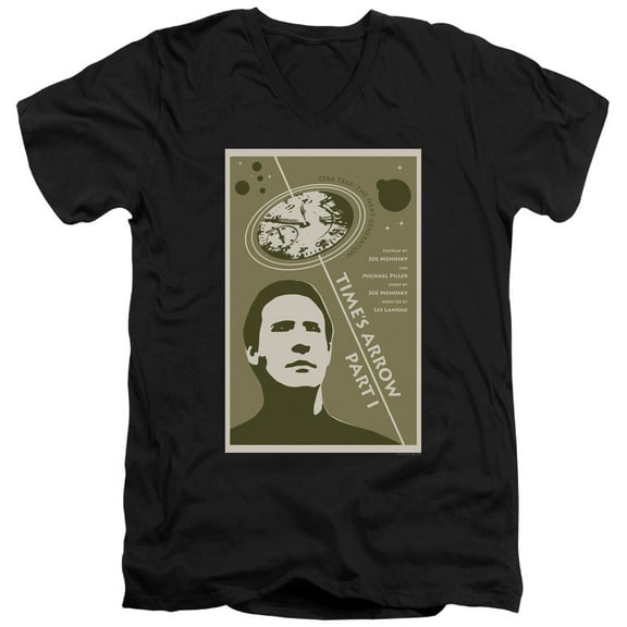 Star Trek - Tng Season 5 Episode 26 - Slim Fit V Neck Shirt - XX-Large