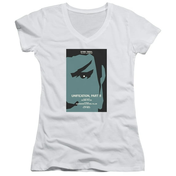 Star Trek Tng Season 5 Episode 8 Junior Women's V-Neck T-Shirt White