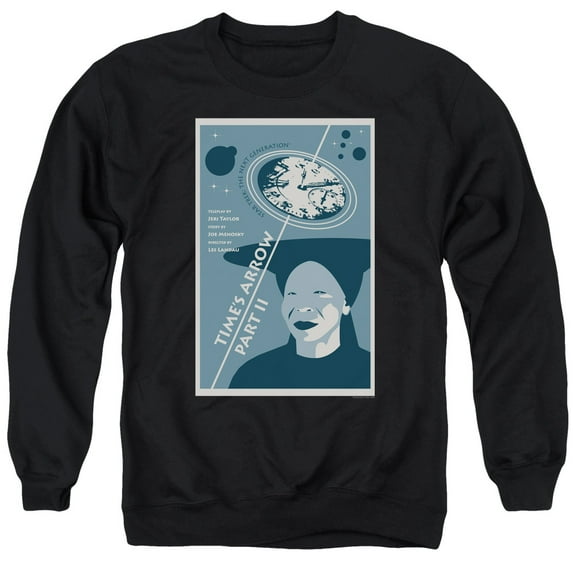 Star Trek Tng Season 6 Episode 1 Adult Crewneck Sweatshirt Black