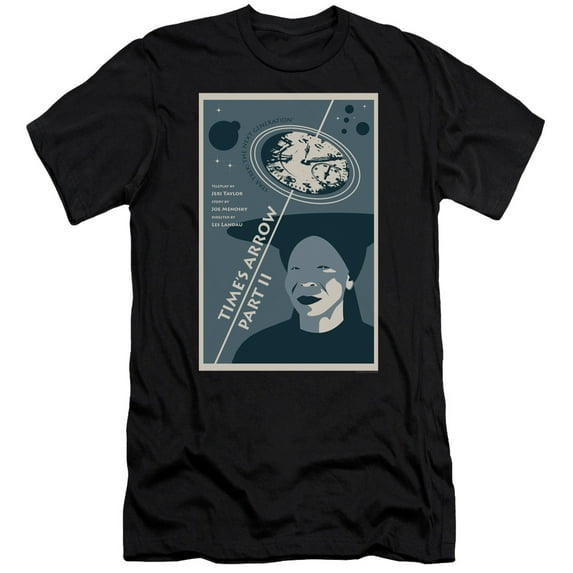 Star Trek Tng Season 6 Episode 1 Premium Canvas Adult Slim Fit 30/1 T-Shirt Black