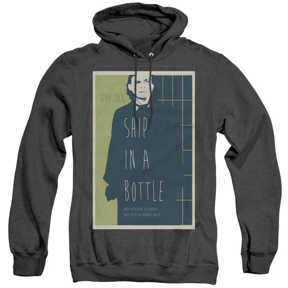 Star Trek Tng Season 6 Episode 12 Adult Heather Hoodie Sweatshirt Black