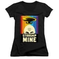 thumbnail image 1 of Star Trek Tng Season 6 Episode 18 Junior Women's V-Neck T-Shirt Black, 1 of 1