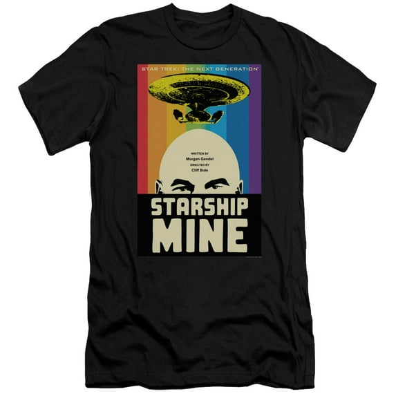 Star Trek - Tng Season 6 Episode 18 - Premium Slim Fit Short Sleeve Shirt - Small