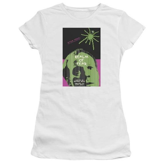 Star Trek Tng Season 6 Episode 2 Junior Women's Sheer T-Shirt White