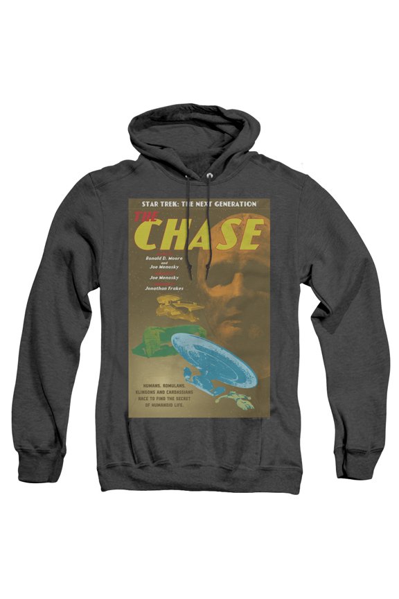 Star Trek Tng Season 6 Episode 20 Adult Heather Hoodie Sweatshirt Black