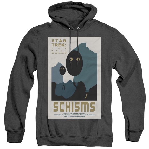 Star Trek Tng Season 6 Episode 5 Adult Heather Hoodie Sweatshirt Black