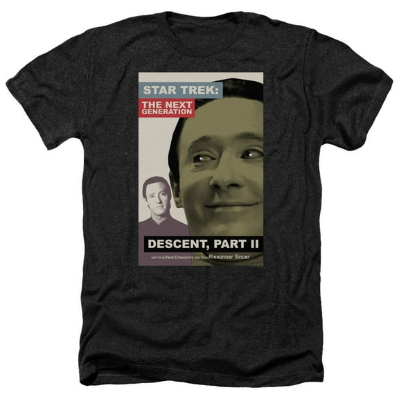 Star Trek - Tng Season 7 Episode 1 - Heather Short Sleeve Shirt - Large