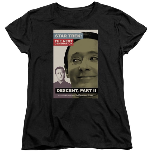 Star Trek Tng Season 7 Episode 1 Women's T-Shirt Black