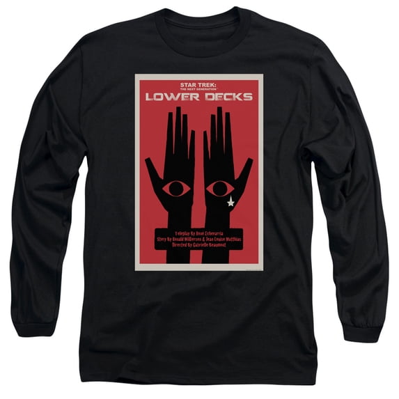 Star Trek Tng Season 7 Episode 15 Long Sleeve Adult 18/1 T-Shirt Black