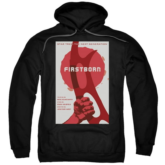 Star Trek Tng Season 7 Episode 21 Adult Pullover Hoodie Sweatshirt Black