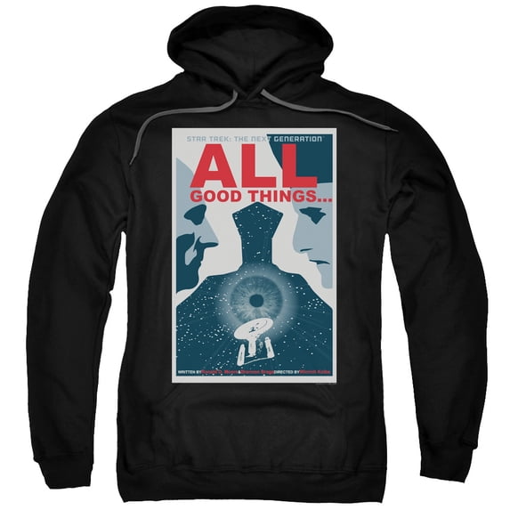 Star Trek Tng Season 7 Episode 25 Adult Pullover Hoodie Sweatshirt Black