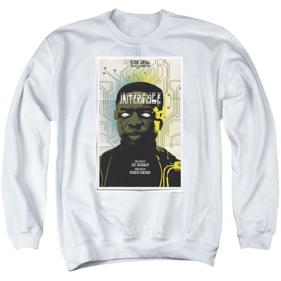 Star Trek Tng Season 7 Episode 3 Adult Crewneck Sweatshirt White