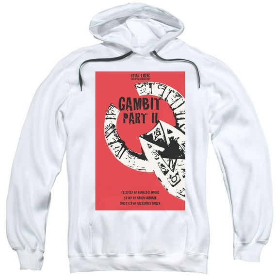 Star Trek Tng Season 7 Episode 5 Adult Pullover Hoodie Sweatshirt White