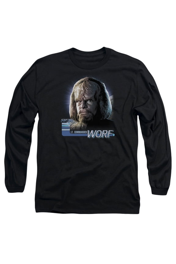 Star Trek - Tng Worf - Long Sleeve Shirt - Medium