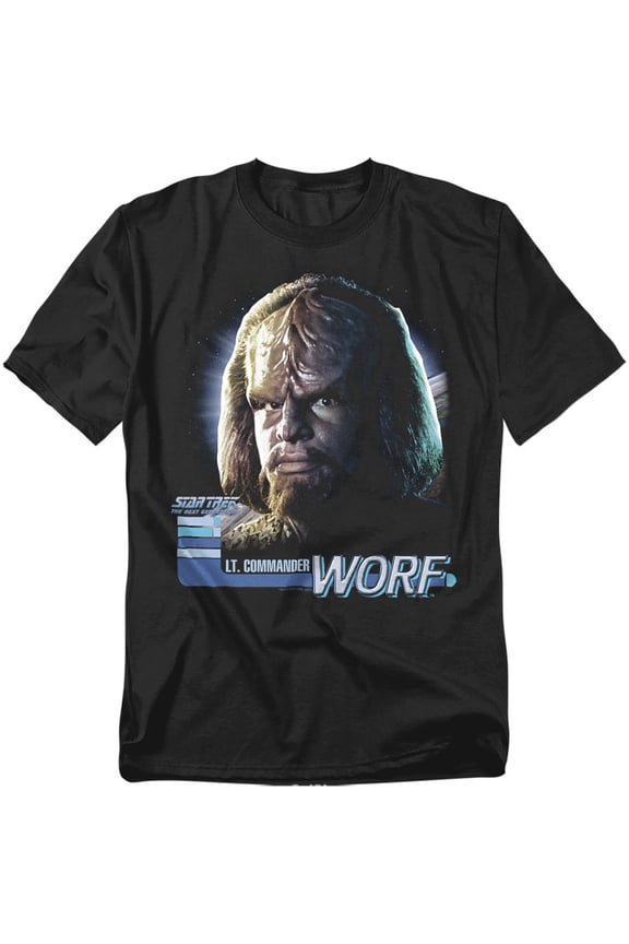 Men's Tng Worf T-shirt XX-Large Black