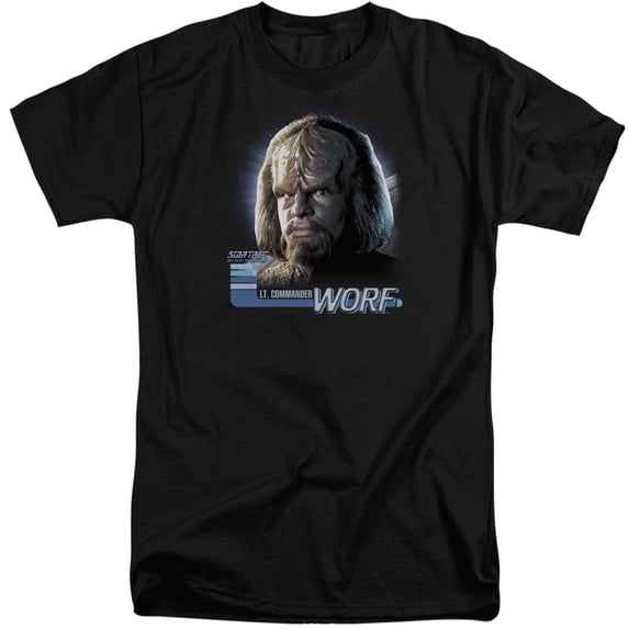 Star Trek - Tng Worf - Tall Fit Short Sleeve Shirt - XX-Large
