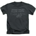 thumbnail image 1 of Star Trek-Tos Enterprise - Short Sleeve Juvenile 18-1 Tee - Charcoal- Small 4, 1 of 1