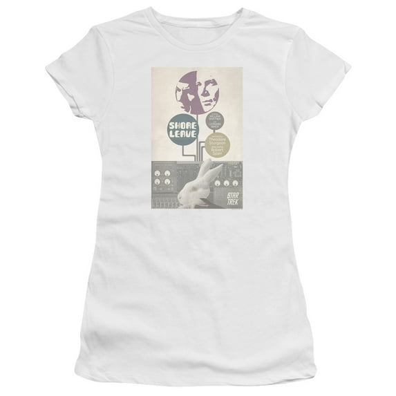 Star Trek Tos Episode 15 Junior Women's Sheer T-Shirt White