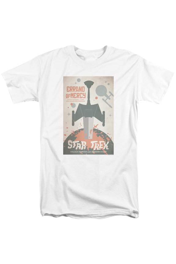 Star Trek Tos Episode 26 Adult Tall T-Shirt 18/1 T-Shirt White