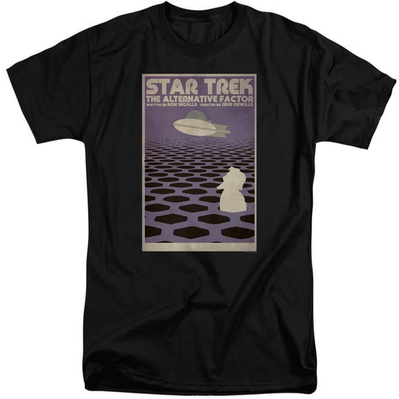 Star Trek Tos Episode 27 Adult Tall T-Shirt 18/1 T-Shirt Black